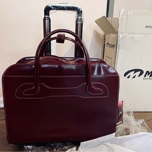 Brand New McKlein Briefcase with detachable roller